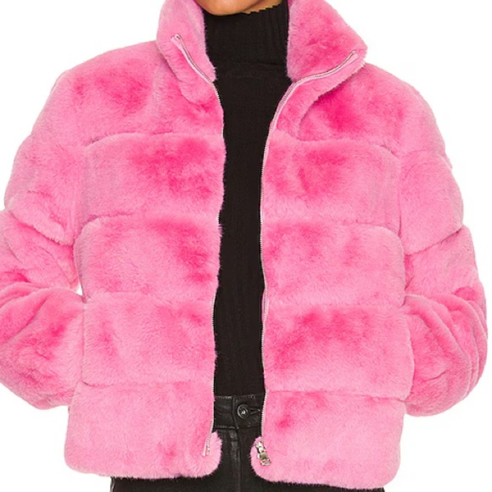 Generation Love Jodi Faux Fur Jacket in Bubblegum Pink